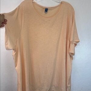 Old navy plus size 4X Luxe Peach Short Sleeve Women’s Tee active shirt orange